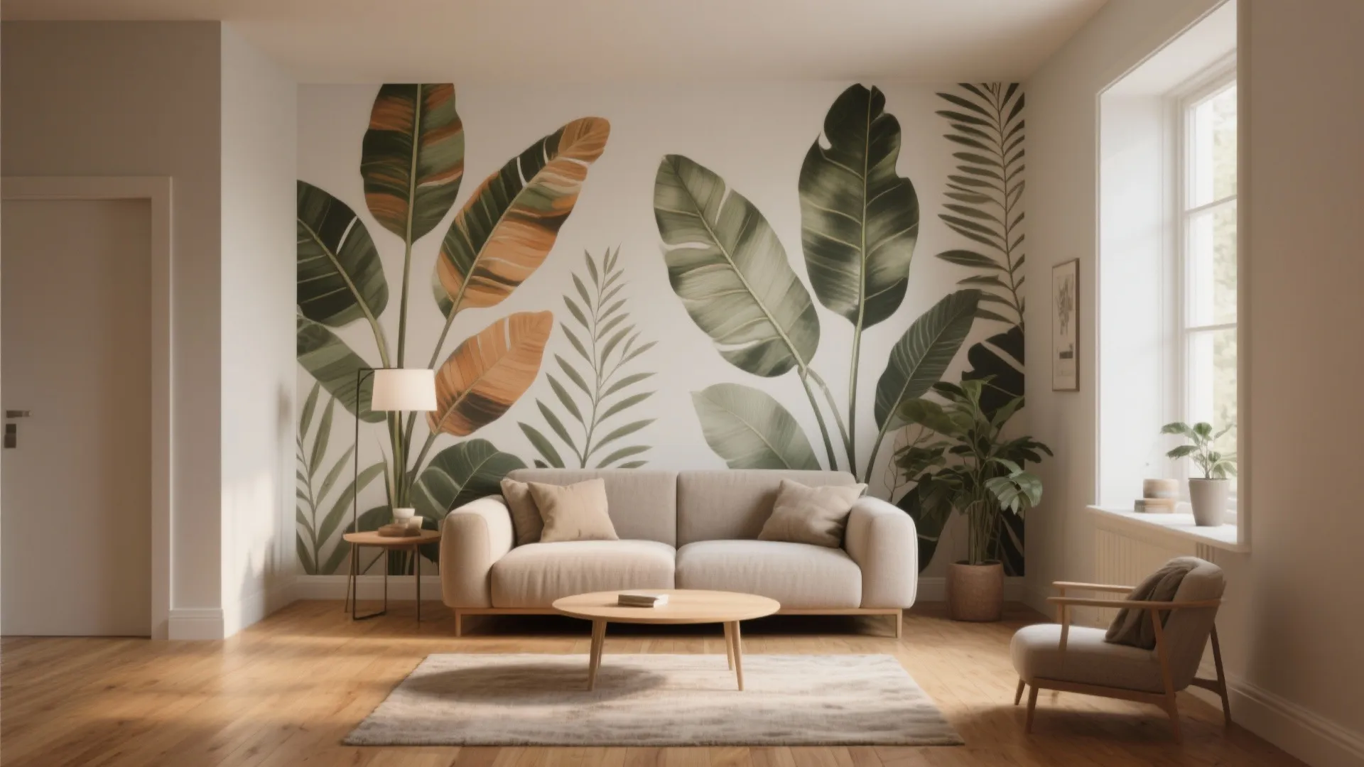 5 Wall Mural Ideas for Living Room: Big impact, small wall: five mural ideas to transform your living room