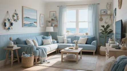 10 Nautical Living Room Ideas