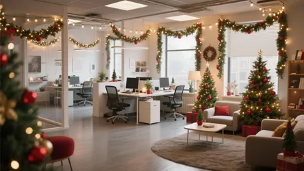 10 Creative Work Office Christmas Decorating Ideas