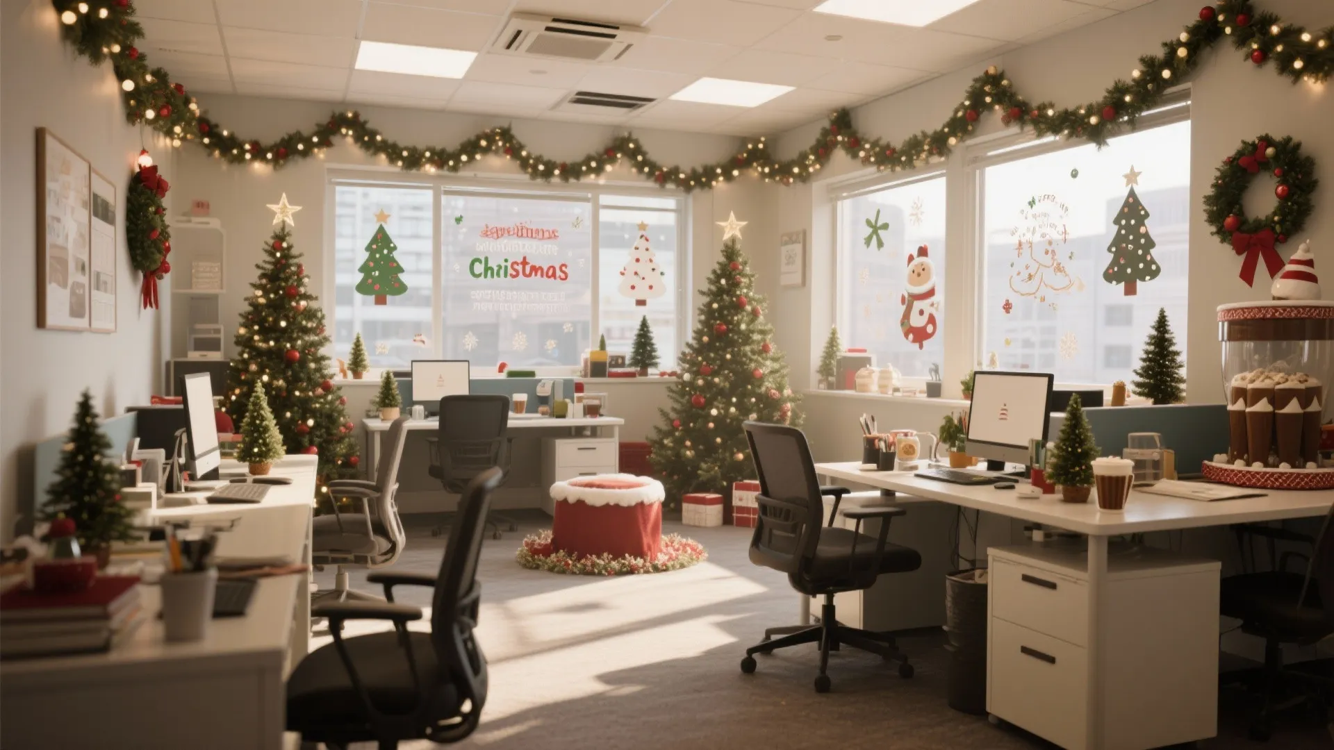 5 Christmas Office Decorating Ideas: Festive and Functional: My Favorite Christmas Office Designs That Spark Joy