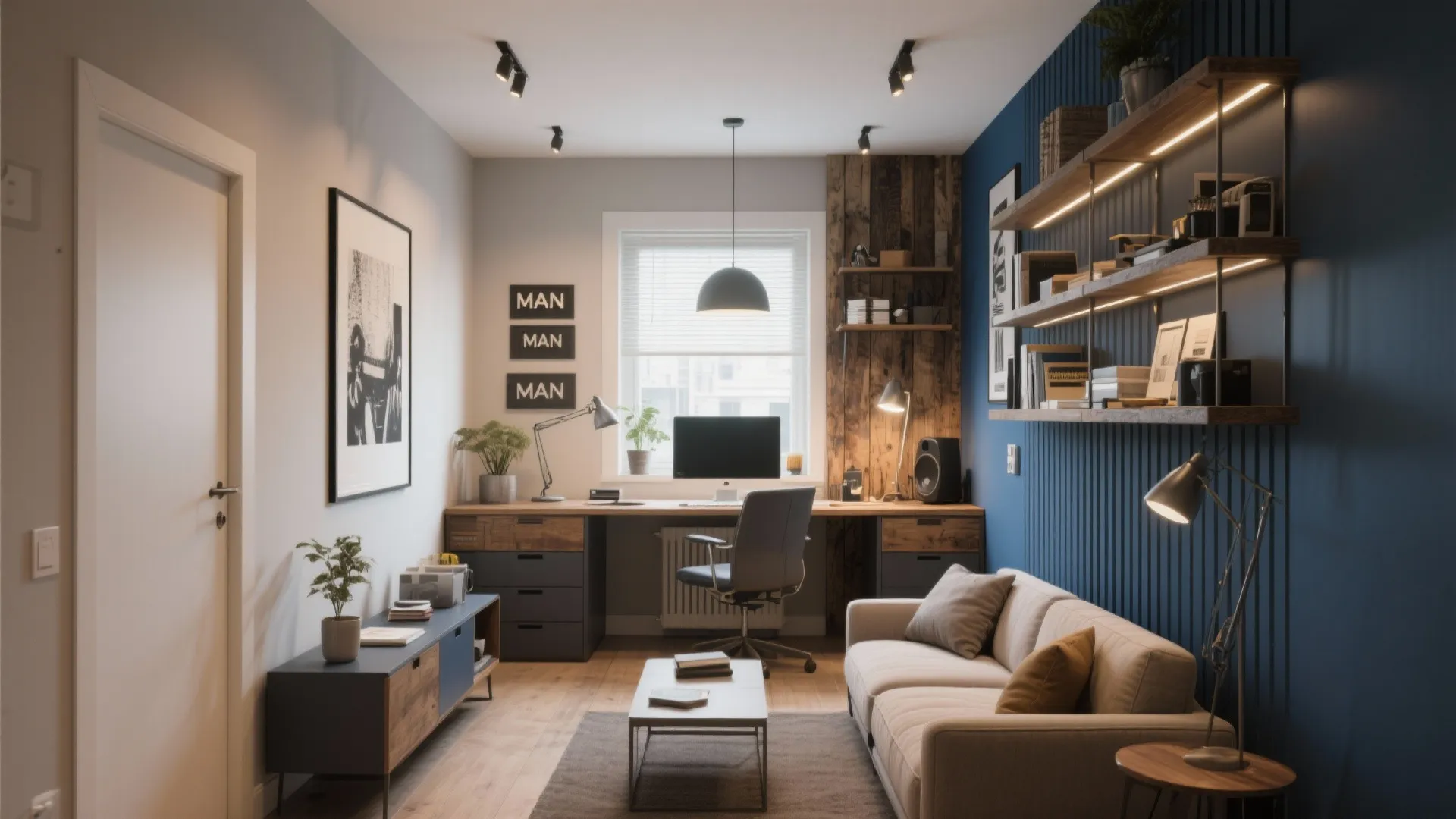 Creative Small Home Office Man Cave Ideas