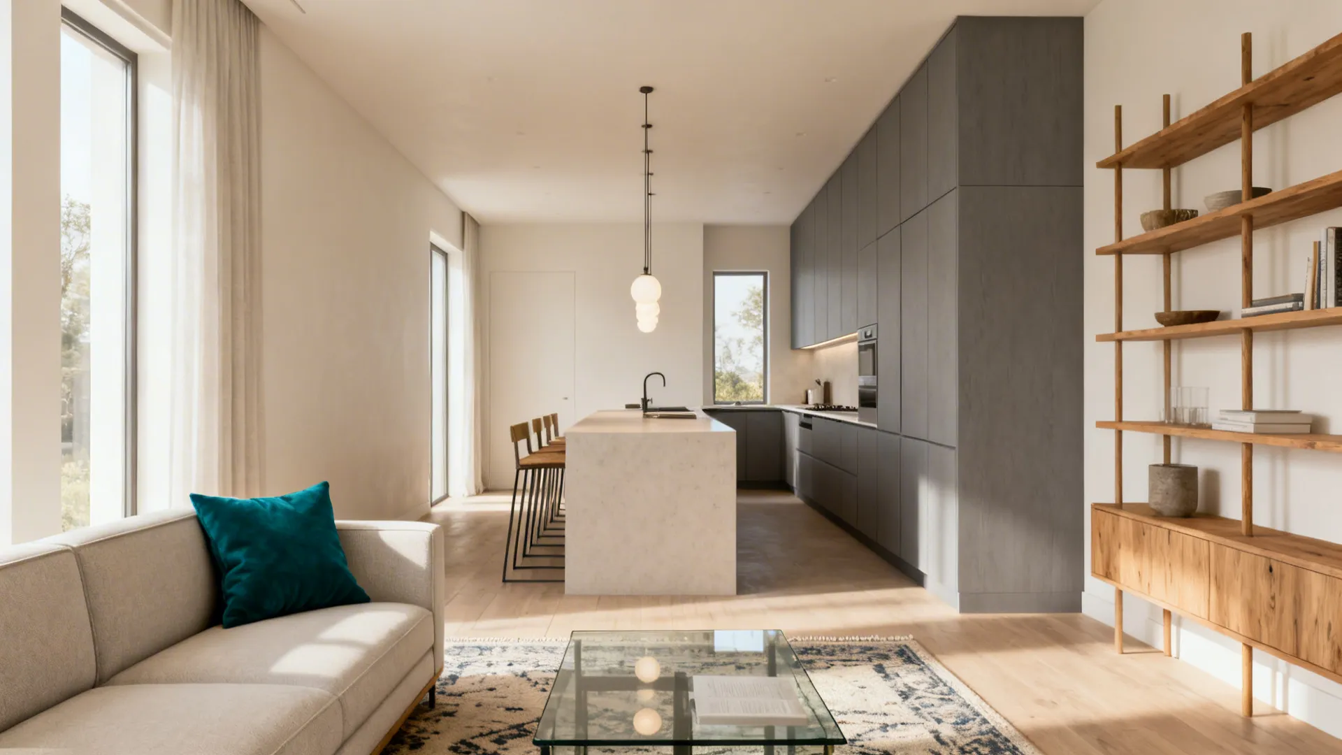 5 Open-Concept Ideas for Small House Kitchens