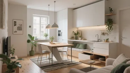 Small Open Living Room and Kitchen — 5 Smart Ideas