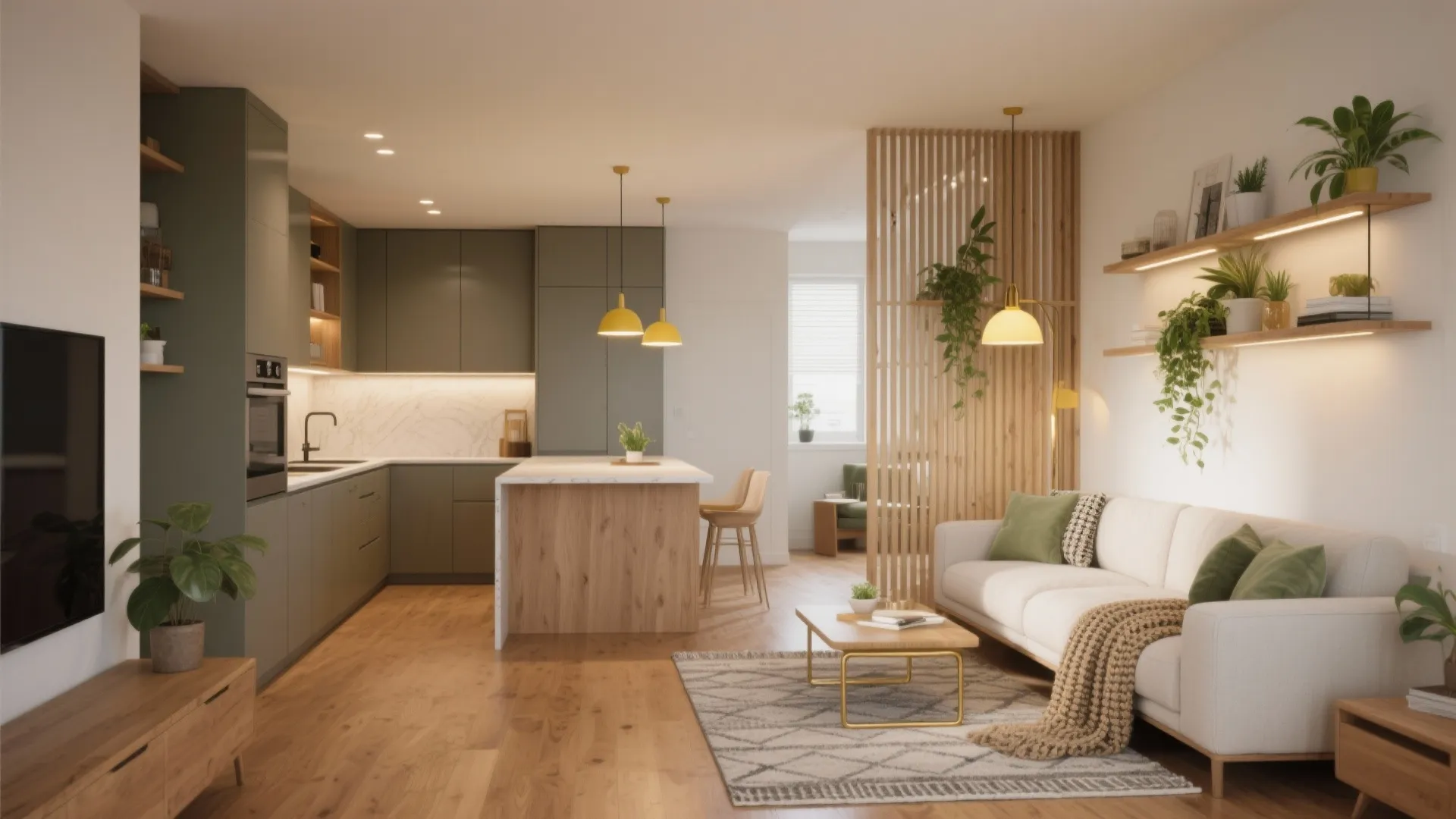 Open Concept Kitchen and Living Room: 5 Ideas: Creative, practical ideas for small house open concept kitchen and living room layouts