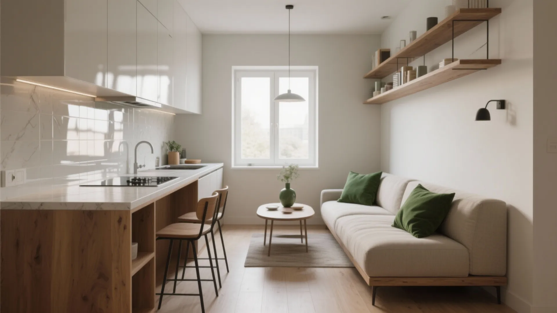 5 Small Open Plan Kitchen Living Room Ideas: Creative, practical solutions for tiny open-plan apartments from a seasoned designer