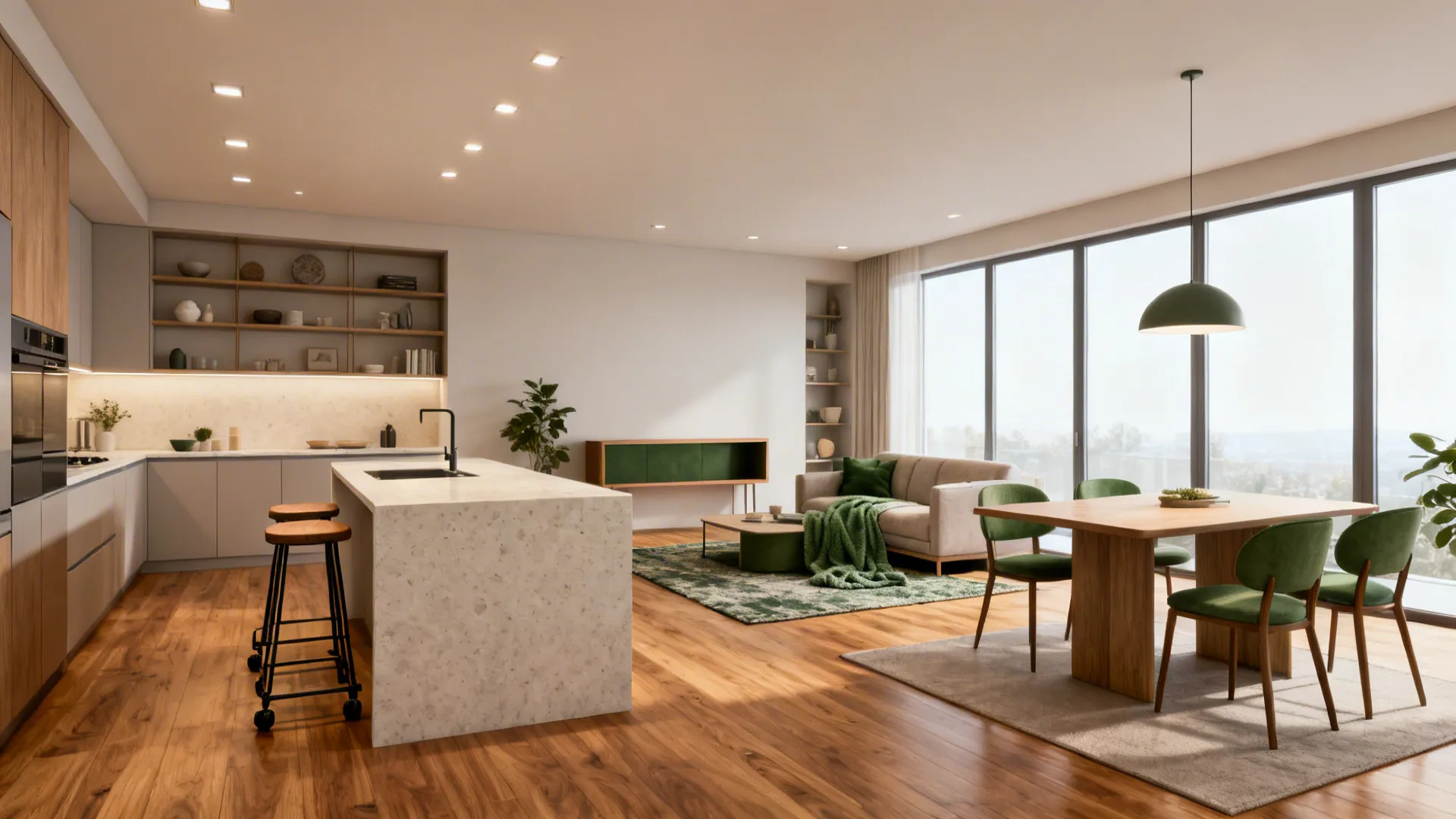 Open Plan Kitchen Living Dining Room Ideas: 5 creative inspirations to optimize an open plan kitchen living dining room