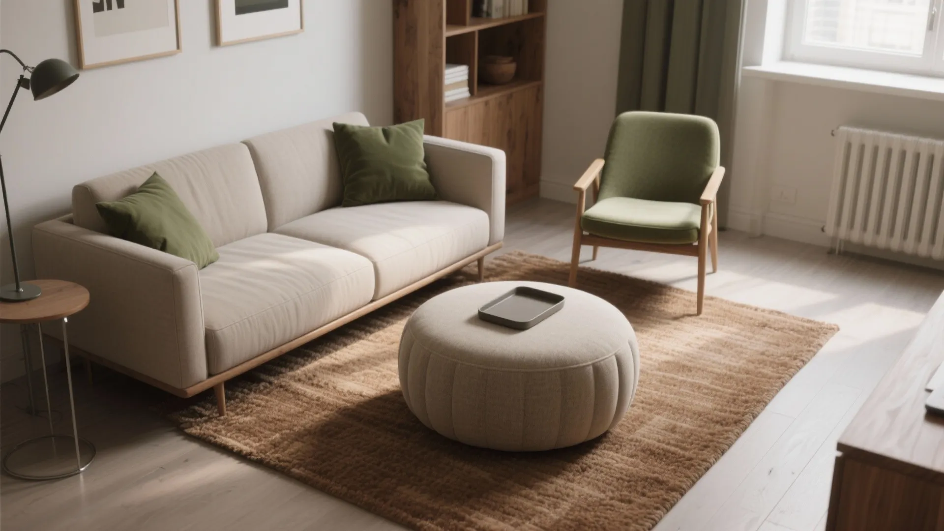 5 smart ideas for a small living room with ottoman: How I style, store, and seat more with one hardworking ottoman in tiny spaces