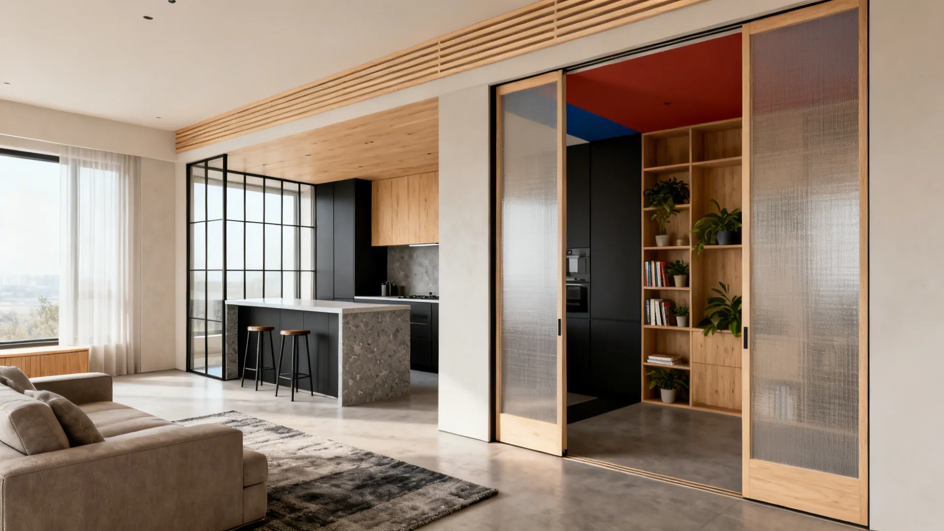 5 Kitchen and Sitting Room Partition Design Ideas