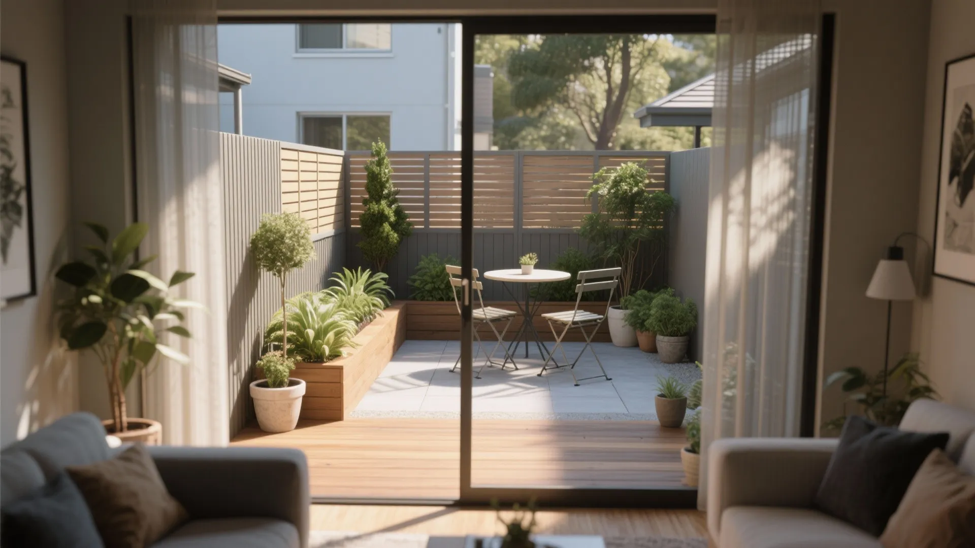 5. Outdoor extension: small patio or courtyard