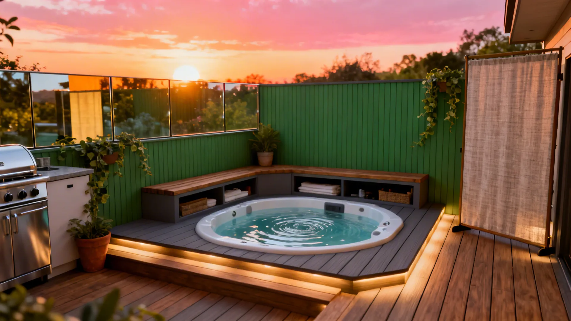 5 Small Patio Ideas with Hot Tub