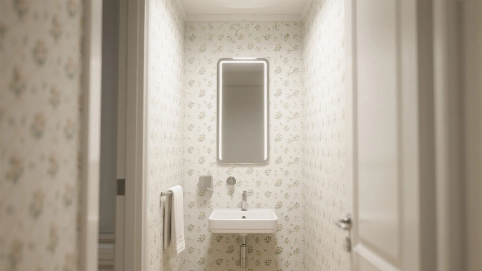 3. Small-Scale Pattern to Make Space Feel Bigger