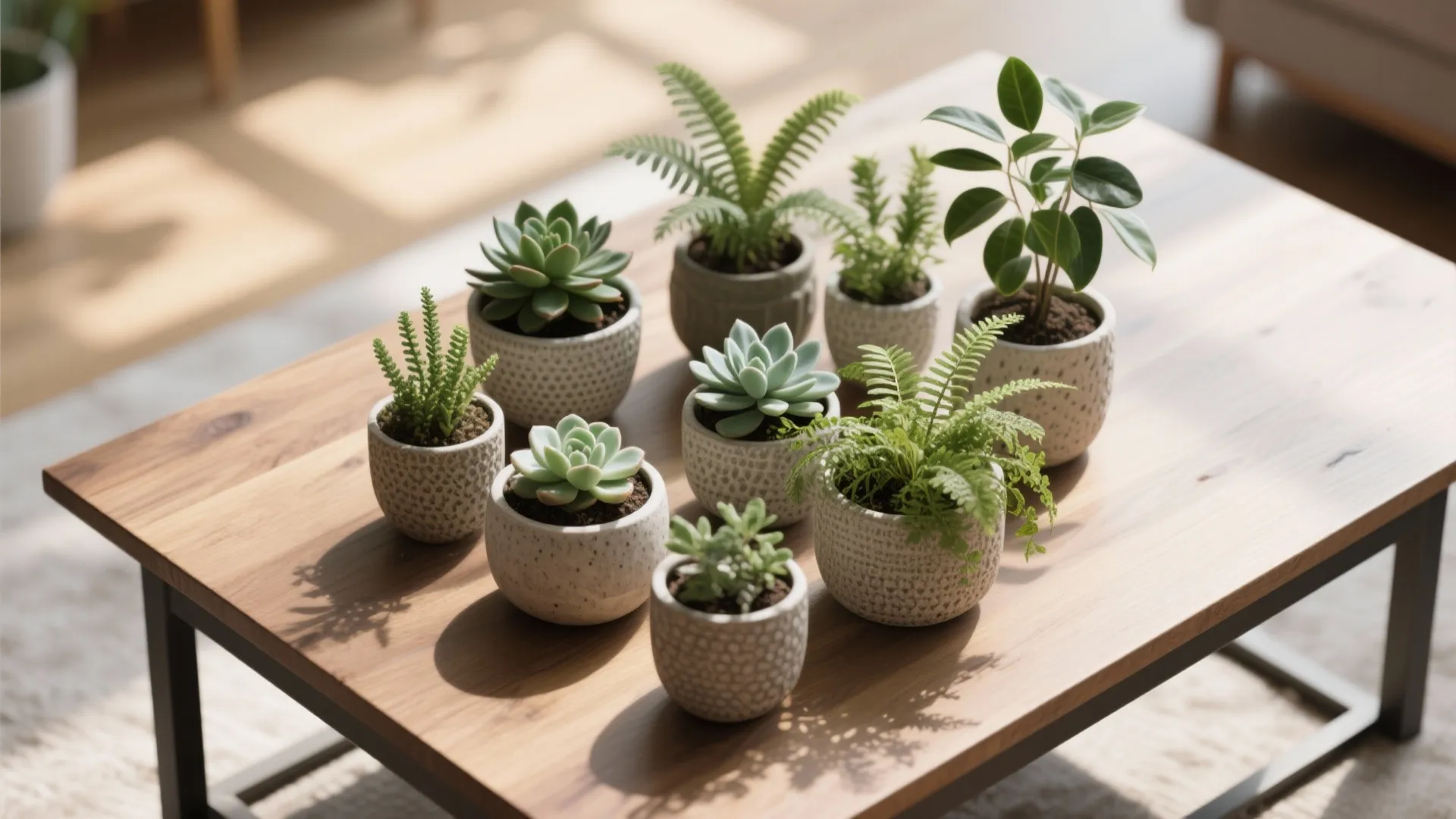 Cluster of Mixed Small Plants