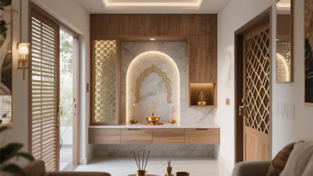 5 Pooja Room Front Design Ideas That Elevate Small Spaces