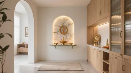 5 Small Pooja Room Designs in Hall That Truly Work