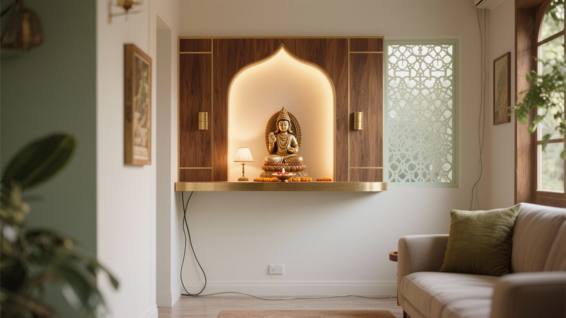 Small Pooja Room Feels Cramped? 5 Space‑Smart Design Fixes
