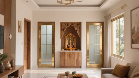 5 Pooja Mandir Door Design Ideas That Elevate Small Homes