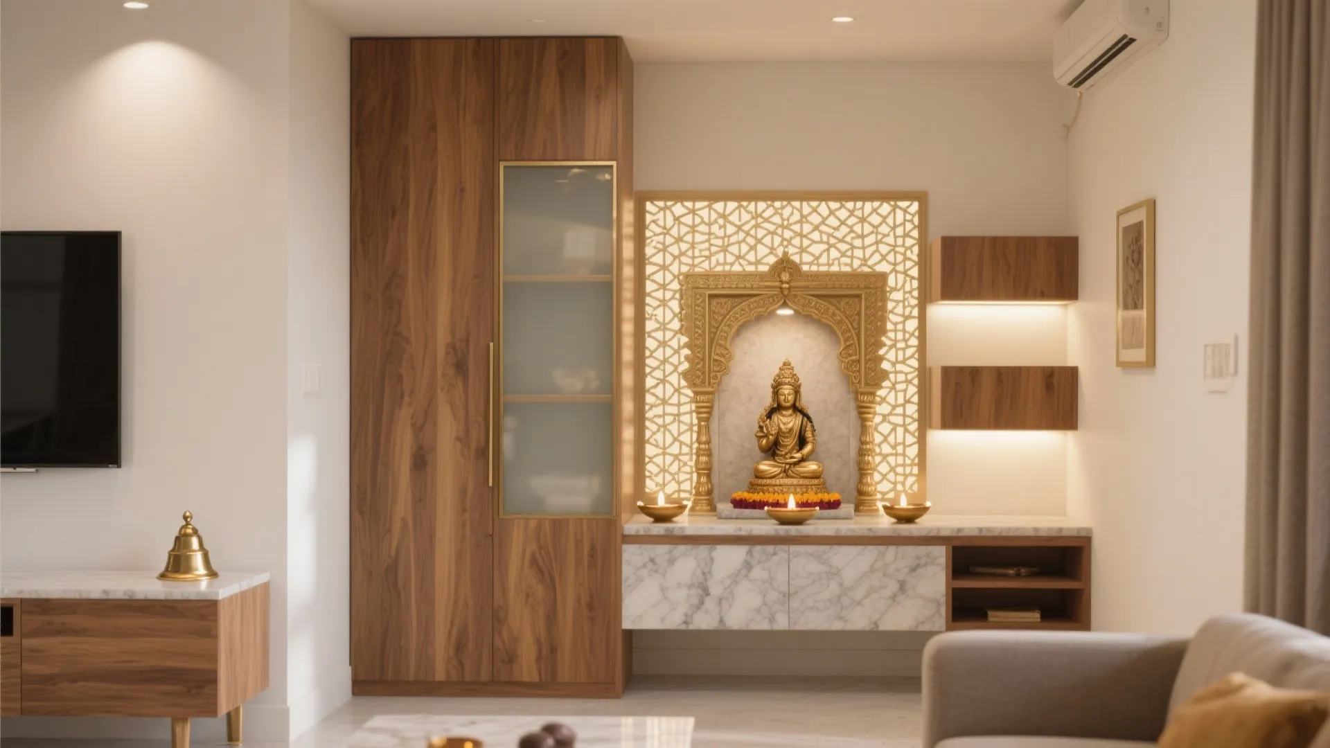 5 Pooja Room Furniture Design Ideas I Swear By: Small-space temple ideas, pro tips, and real-world budgets from a senior interior designer