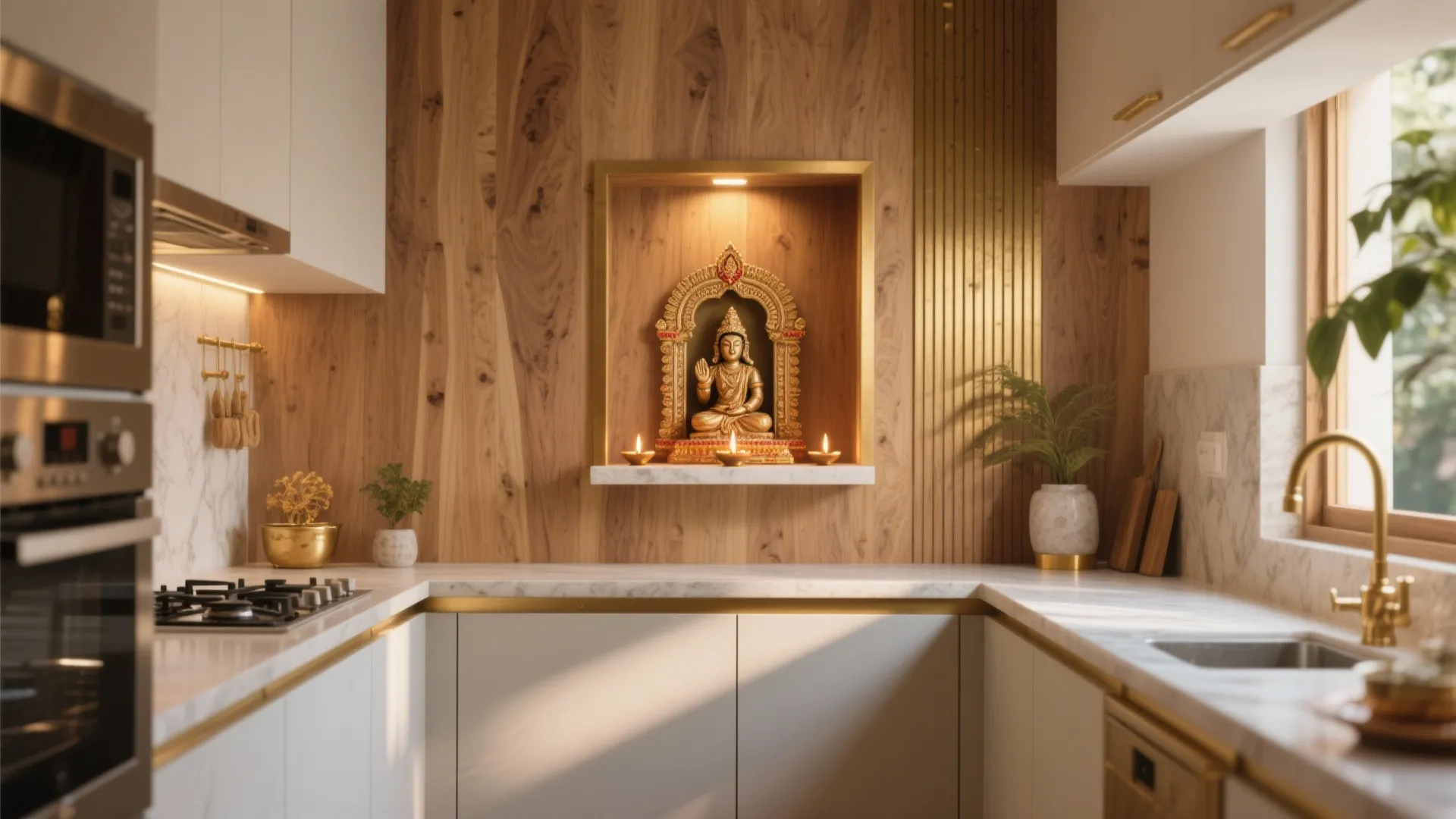 5 Small-Kitchen Ideas for Pooja Background Decoration: Practical, warm, and space-smart pooja backdrop tips from a senior interior designer
