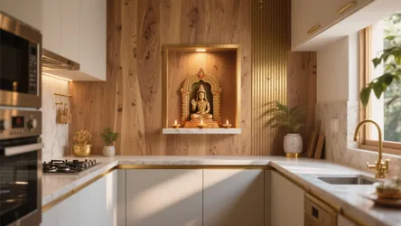 5 Small-Kitchen Ideas for Pooja Background Decoration