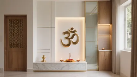 Pooja Room OM Jali Design: 5 Ideas That Elevate Small Spaces