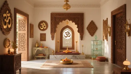 5 Inspiring Pooja Room Om Jali Designs