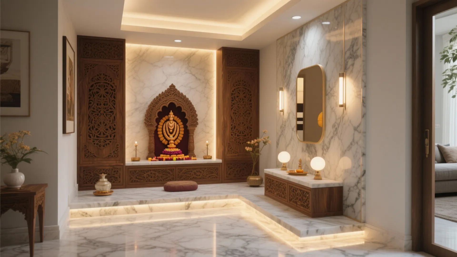 5 Latest Pooja Room Designs: Creative small-space ideas for your ideal prayer area