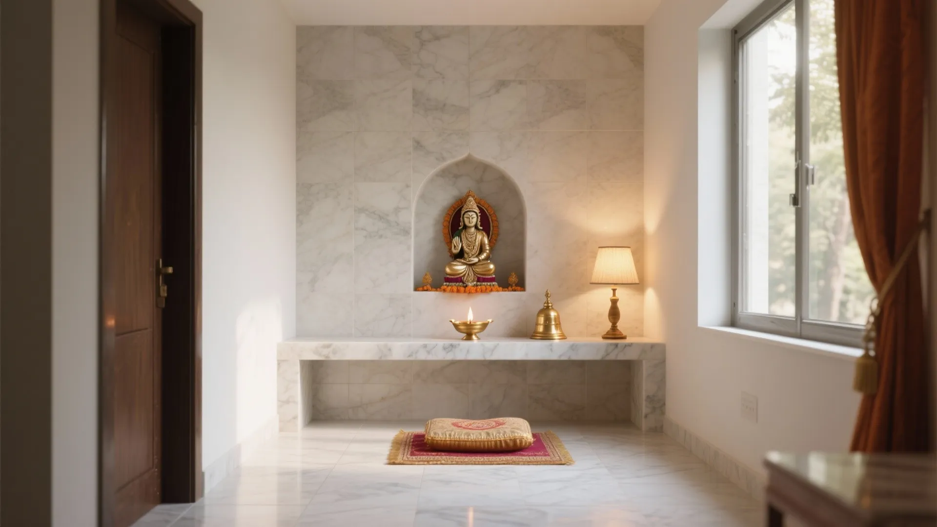Pooja Room Design Tiles: 5 Ideas I Swear By: Small space, big serenity—my proven tile strategies for beautiful, practical pooja rooms