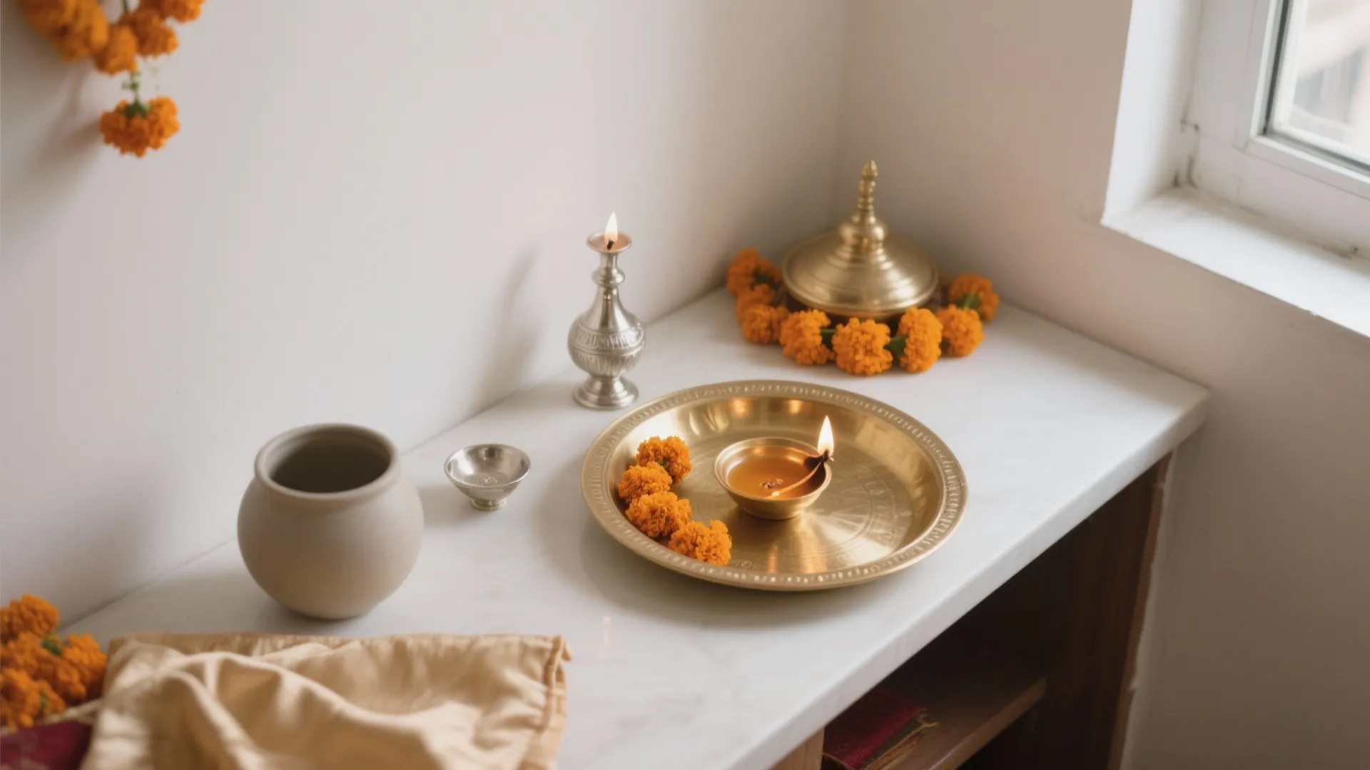 5 Pooja Thali Decoration Ideas That Spark Joy in Small Homes: From minimalist brass to floral rings, my top 5 pooja thali decoration ideas that fit tiny spaces and big festivals alike