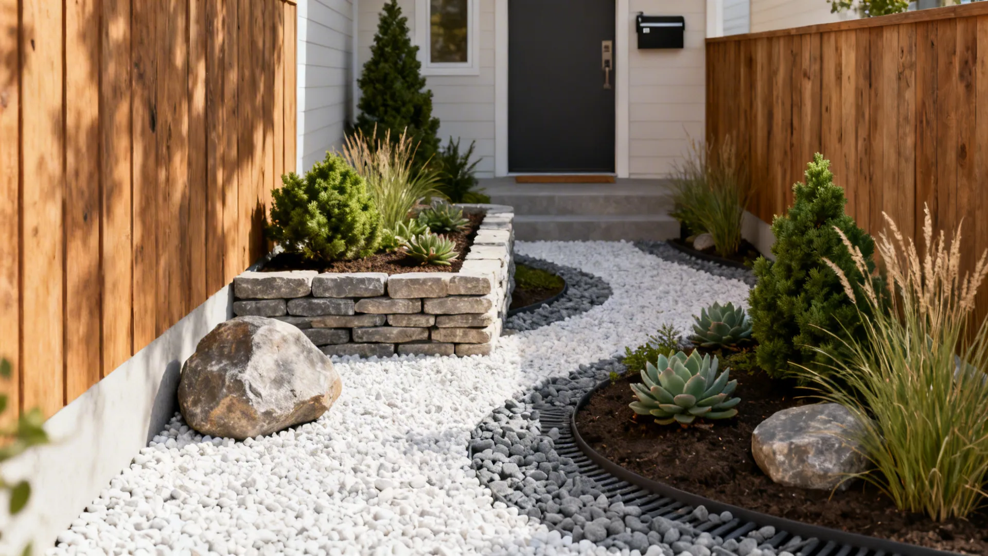 5 Small Front Yard Rock Landscaping Ideas