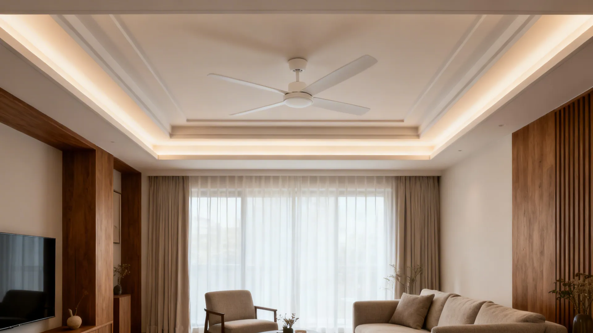 5 False Ceiling Designs with Fans for Your Drawing Room