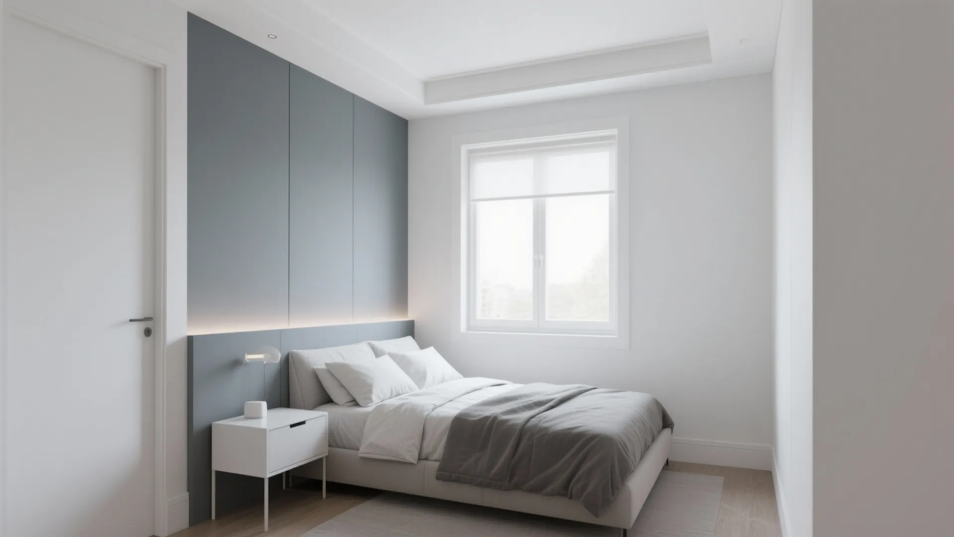 4. Make small rooms feel larger with high-contrast accents