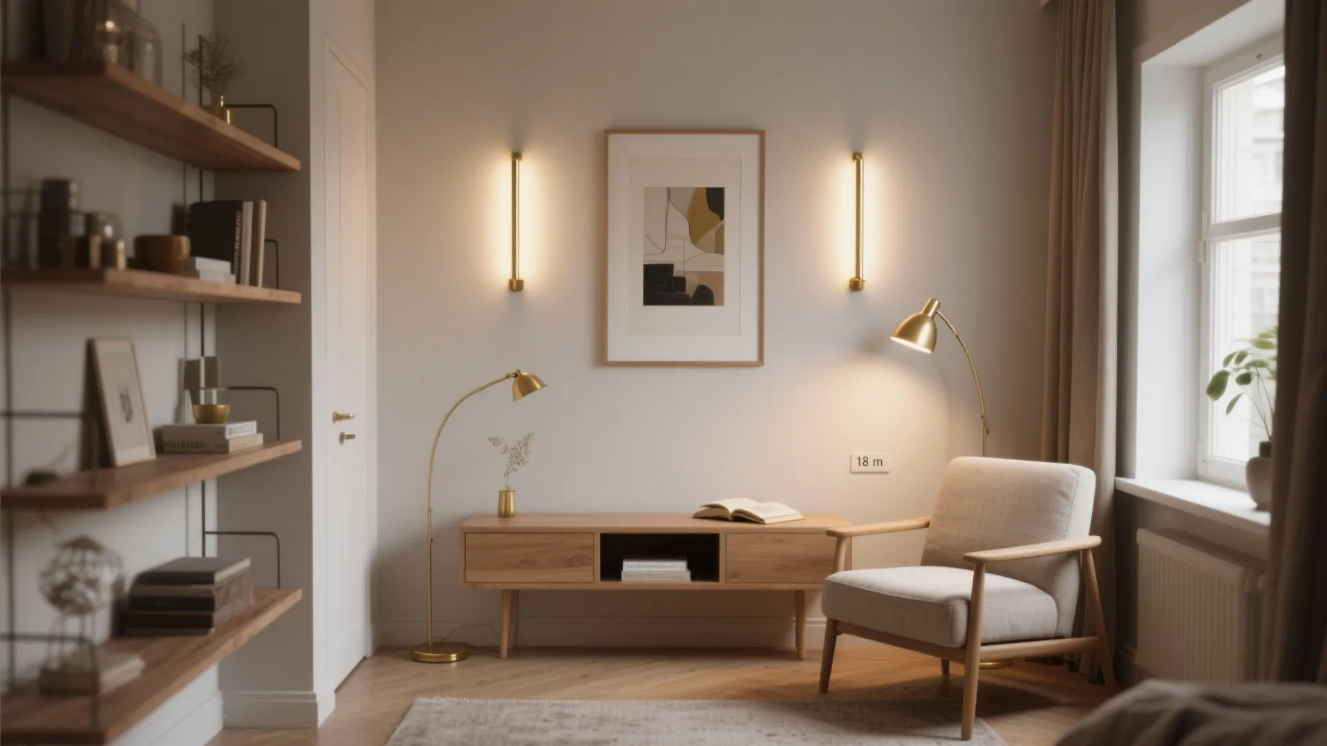 Layered wall lighting for small rooms