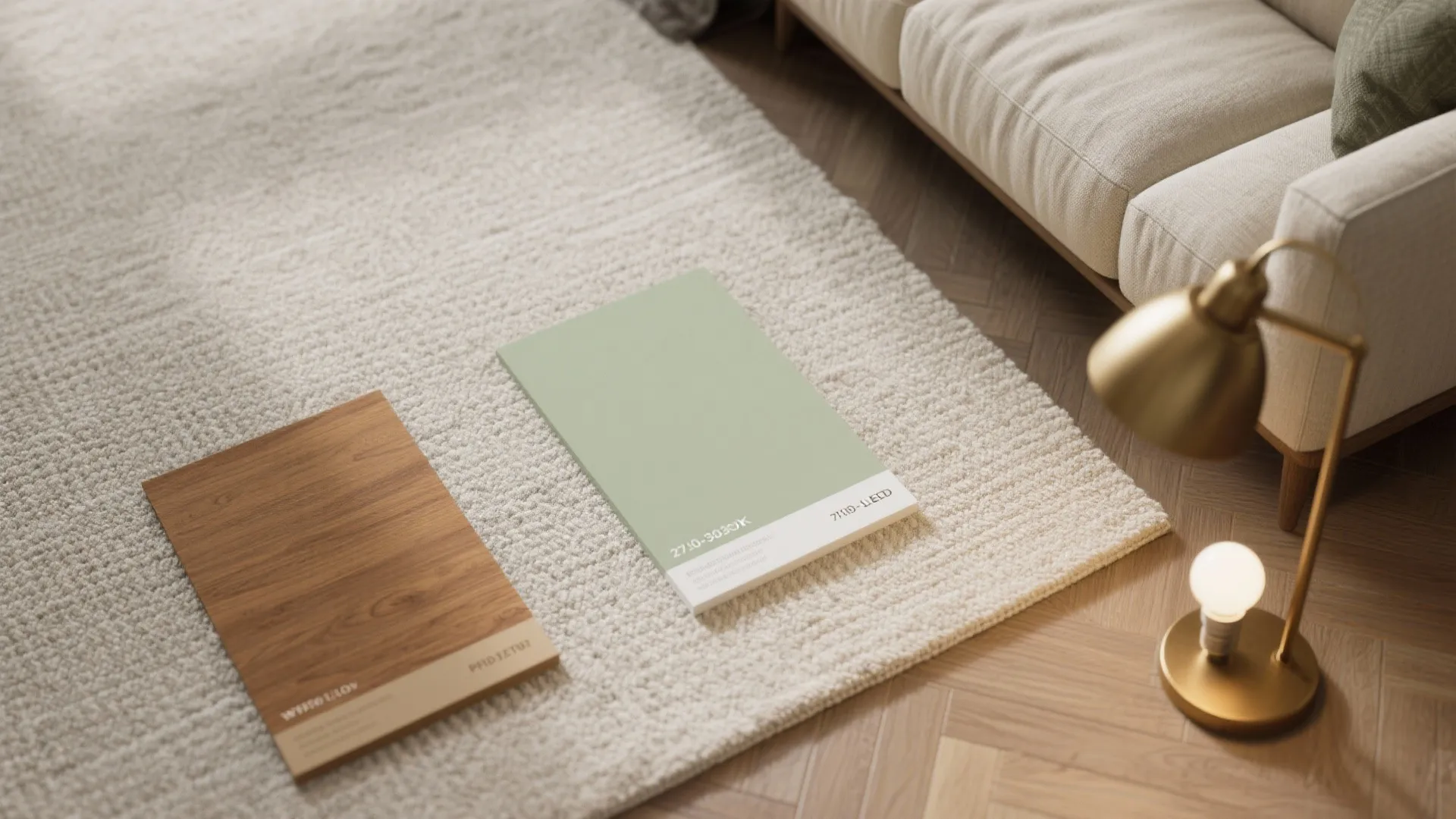 Layered Lighting and a Centered Rug