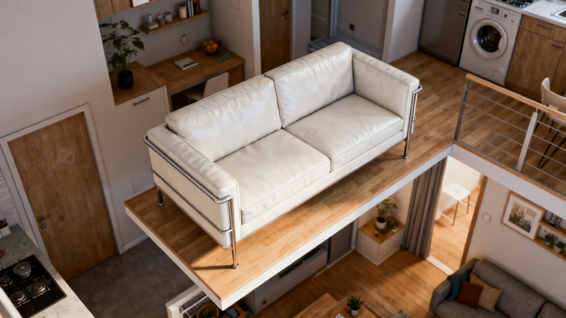 4. Small room trick: scale and legroom