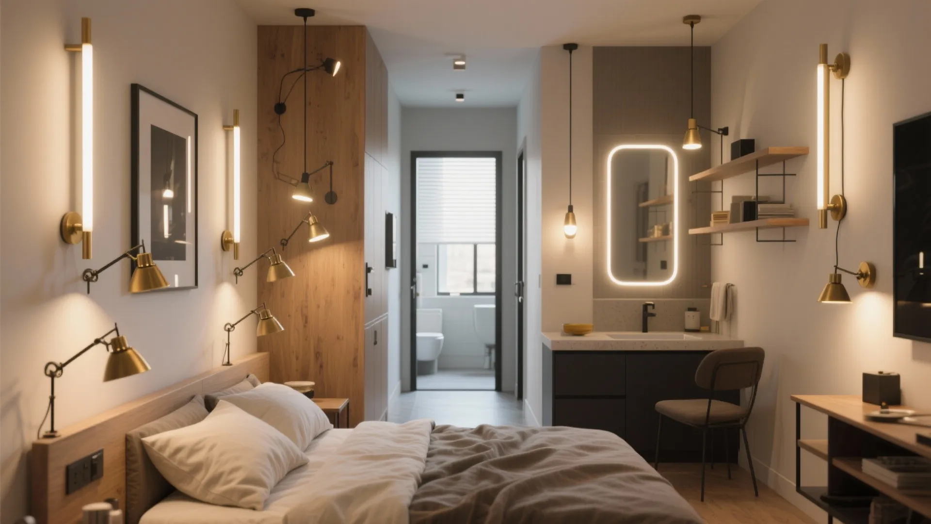 5 Wall Sconce Ideas for Small Spaces: Space-saving wall sconce lighting ideas I’ve used in tiny kitchens and cozy bedrooms