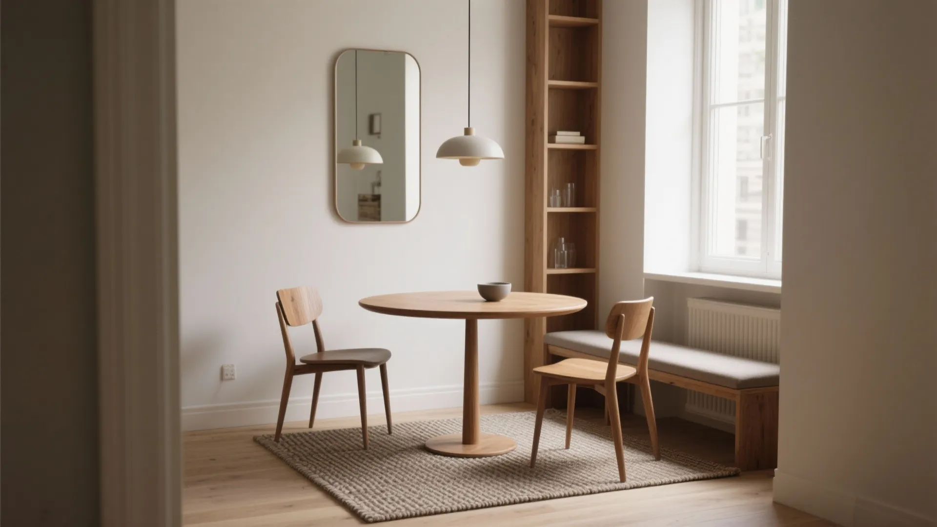 Small Round Dining Table Decorating Ideas: 5 Tips: Creative, space-saving styling tips from a pro designer to make a tiny round table feel luxe and practical