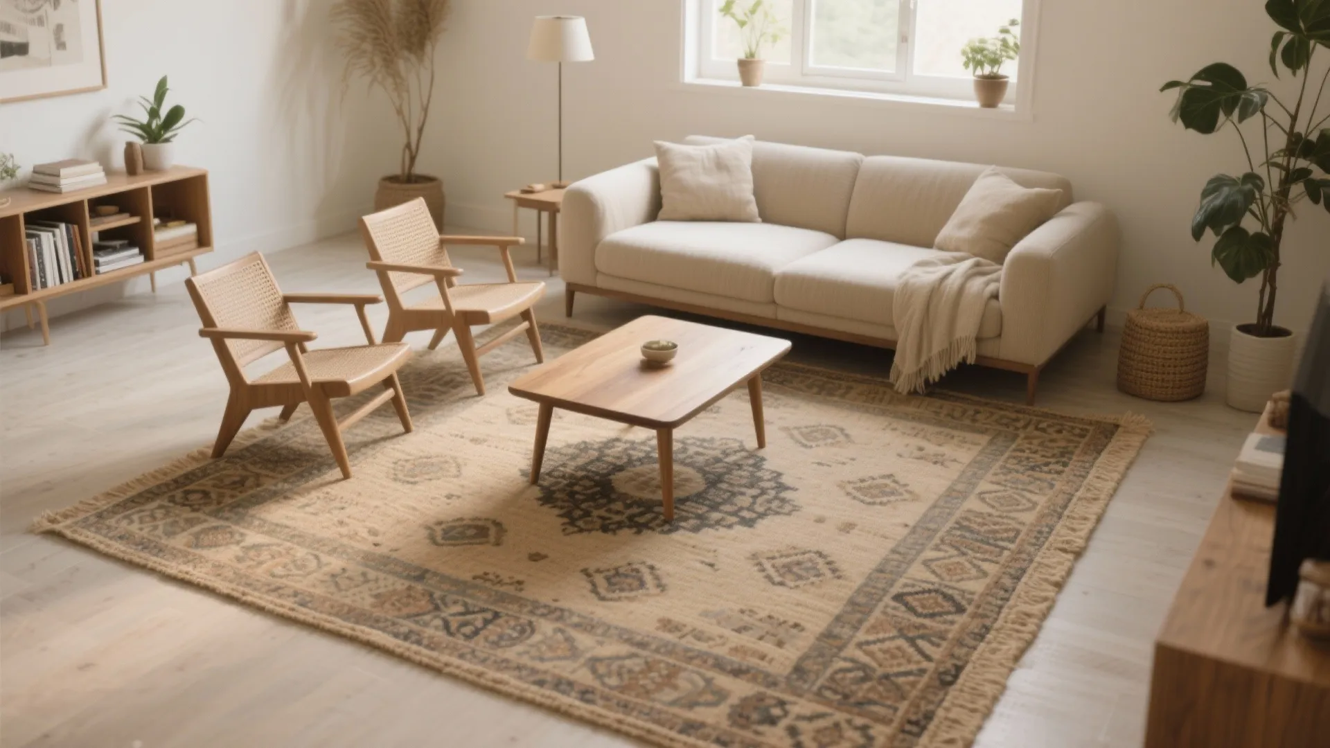 5 Fixes When Your Rug Is Too Small for the Living Room: I’m a senior interior designer—here are 5 smart, budget-friendly ways to fix a too-small rug and make your living room feel bigger, cozier, and more cohesive.