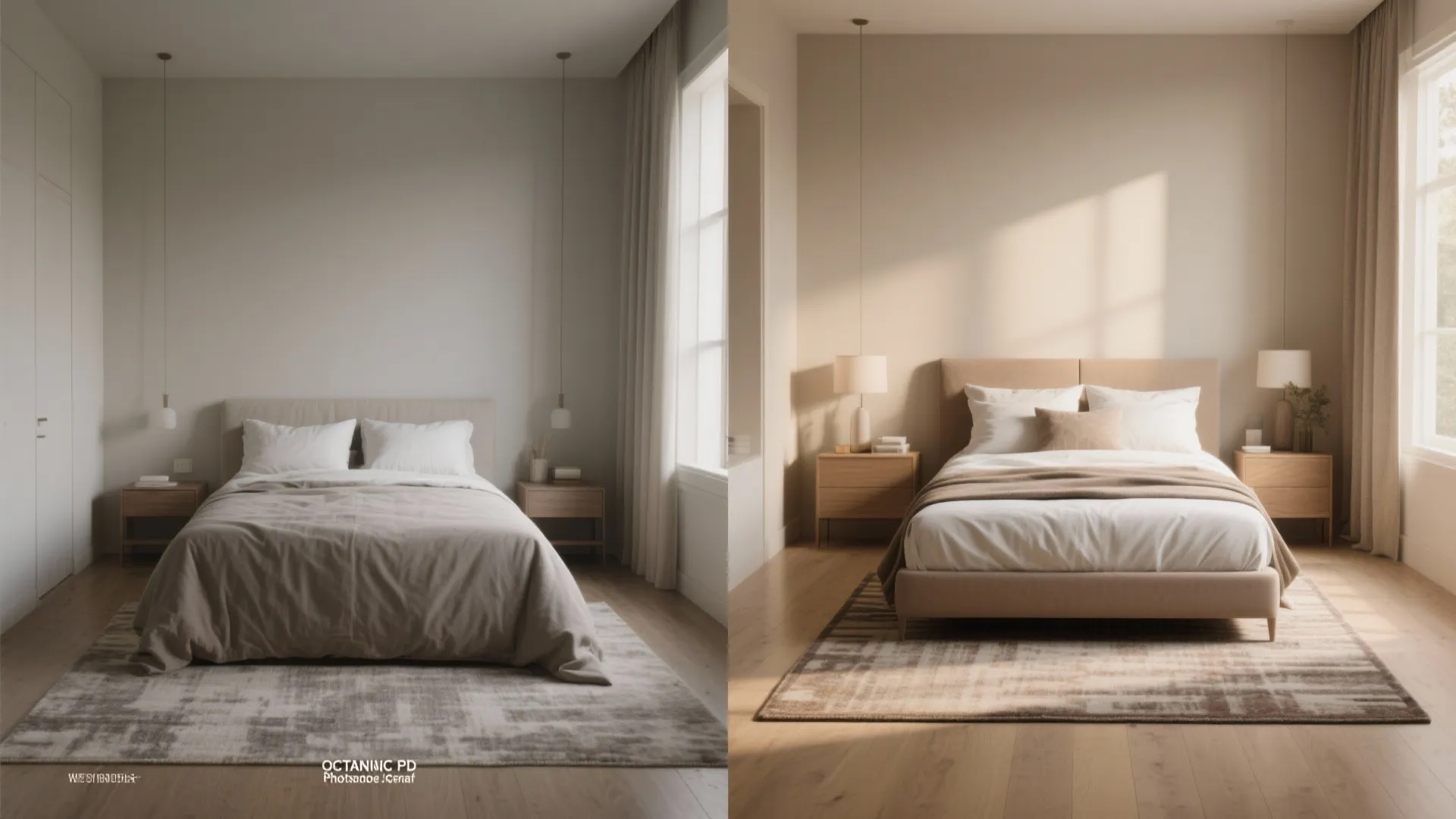 4. Layering smaller rugs under the lower third