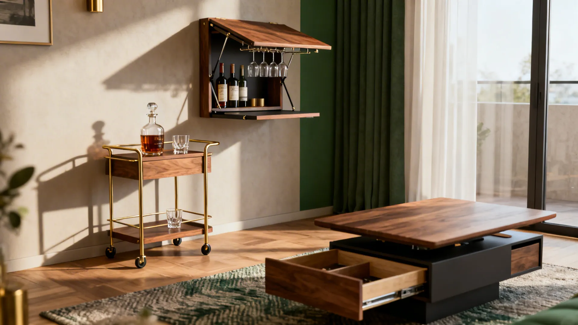 5 Small-Space Bar Cart Ideas