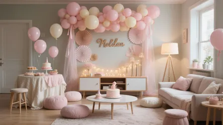5 Baby Girl Birthday Decoration Ideas with Images