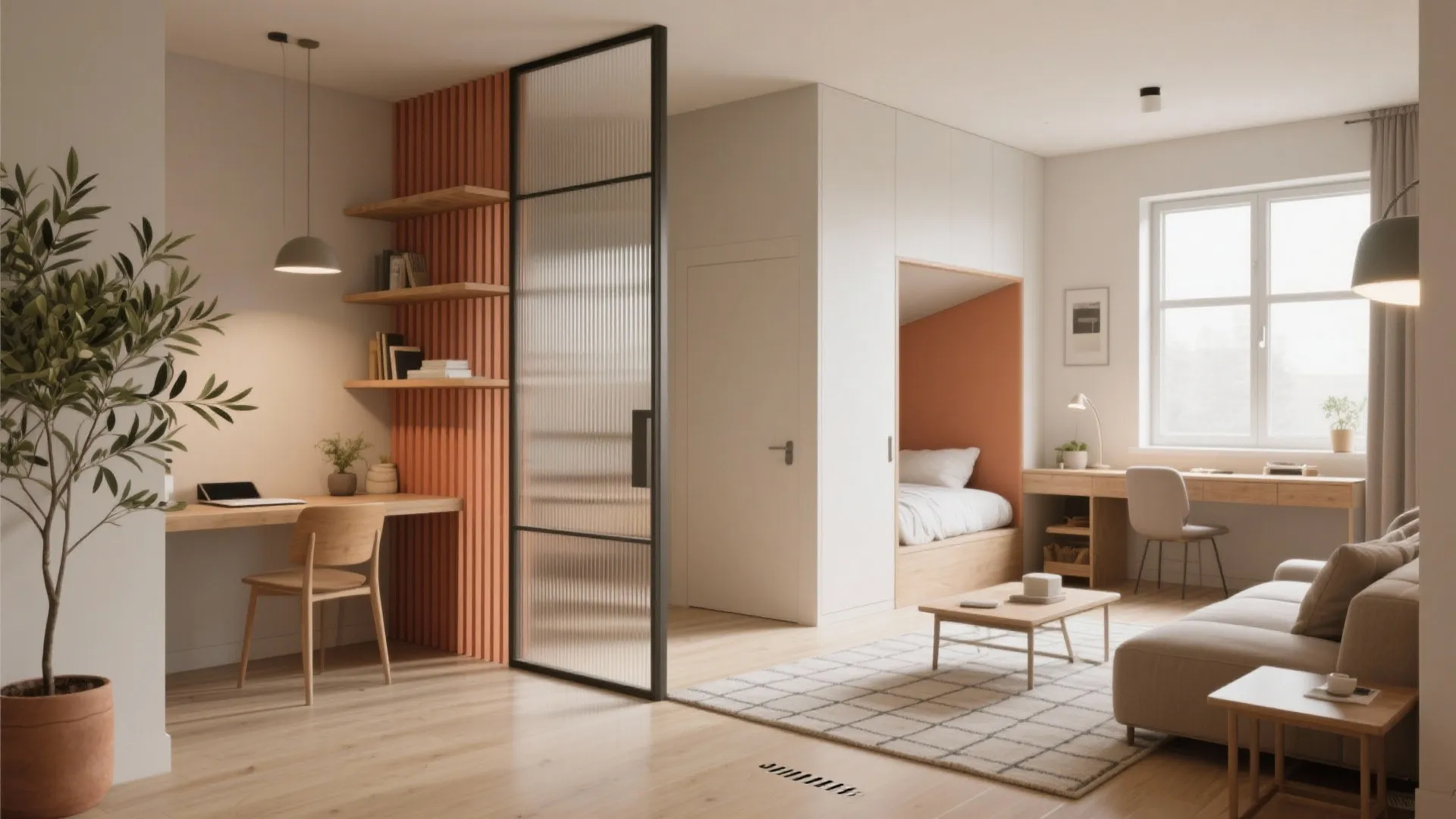 Studio Feels Cramped? Small Space Room Divider Ideas
