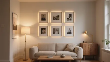 5 lighting photo frame design ideas for small homes