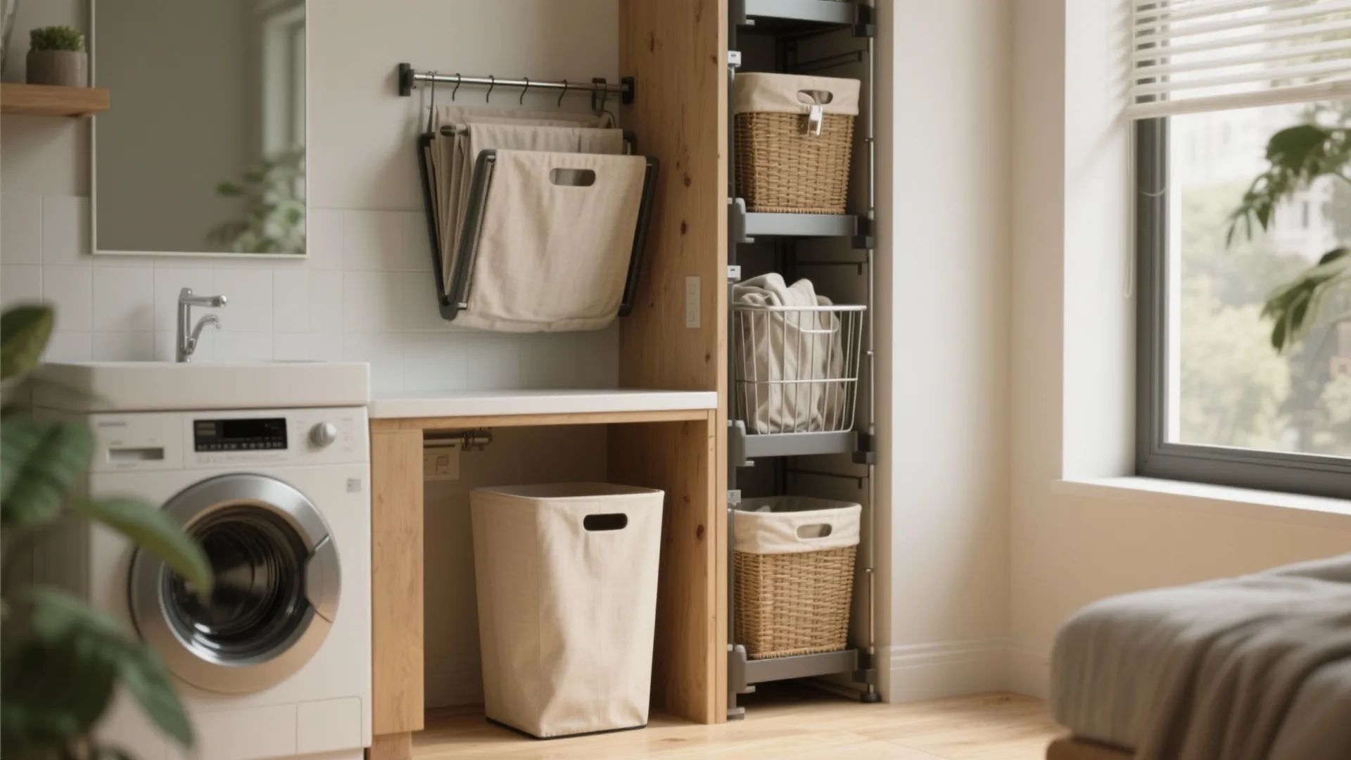 Hampers for Small Spaces — 5 Clever Ideas: Practical, stylish hamper solutions I’ve used in tiny homes and apartments