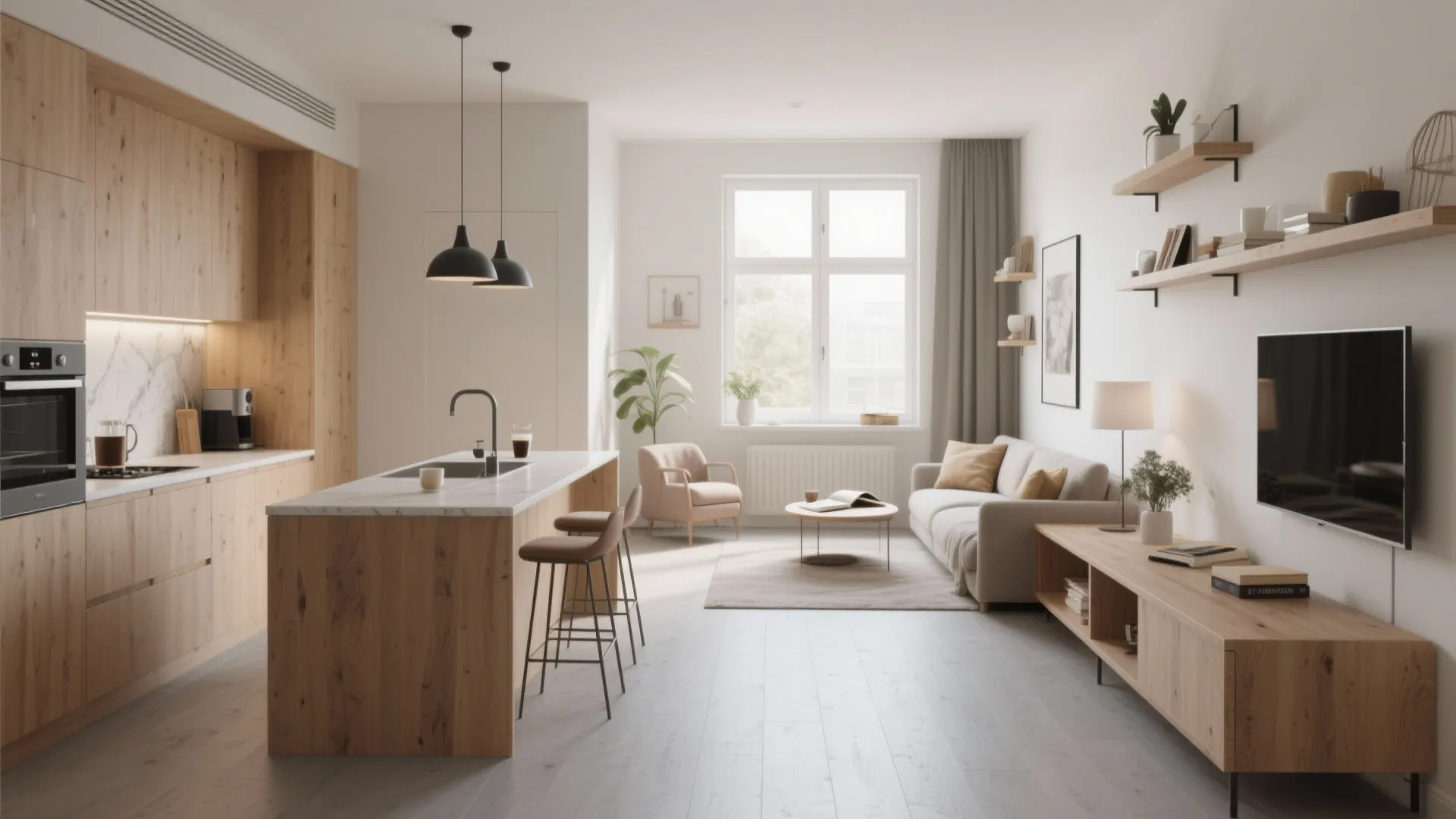 Small Open Plan Kitchen Living Room Ideas with Island: Maximize Space and Style in Your Open Concept Layout