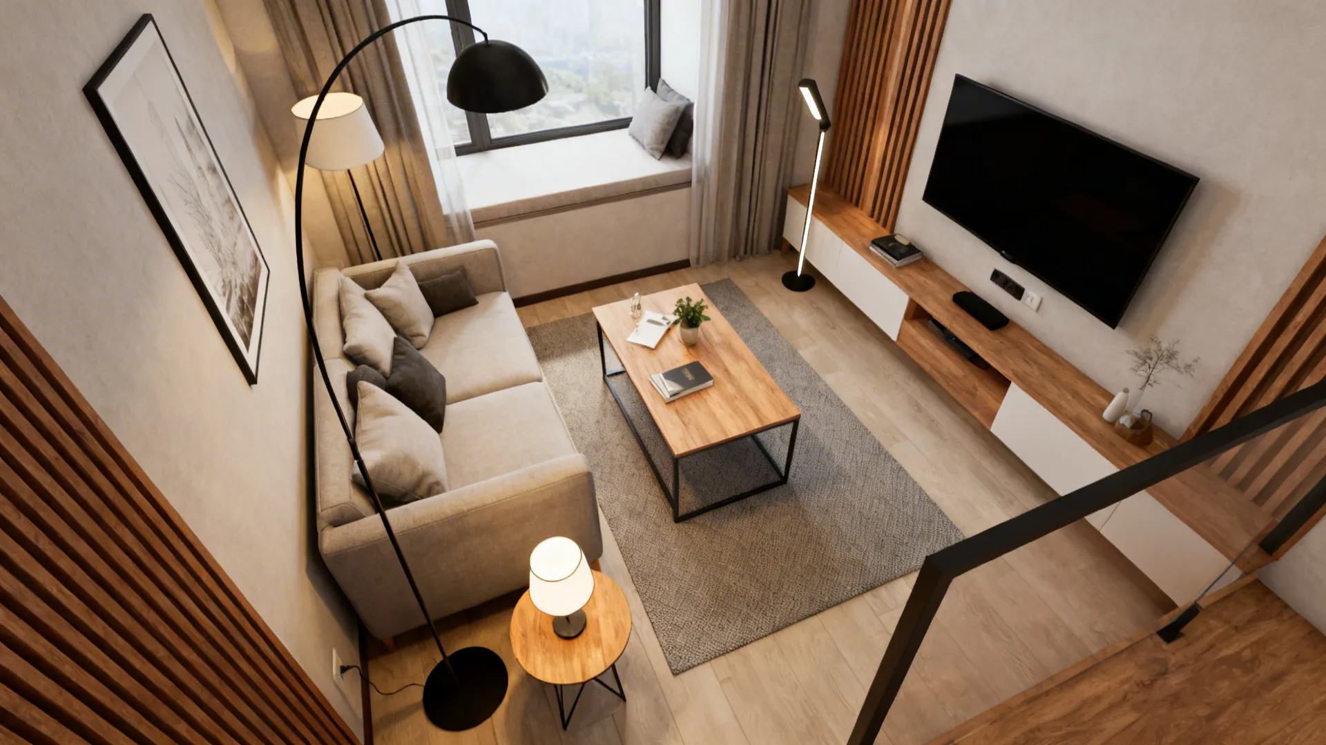 5. Small spaces: scale down for balance