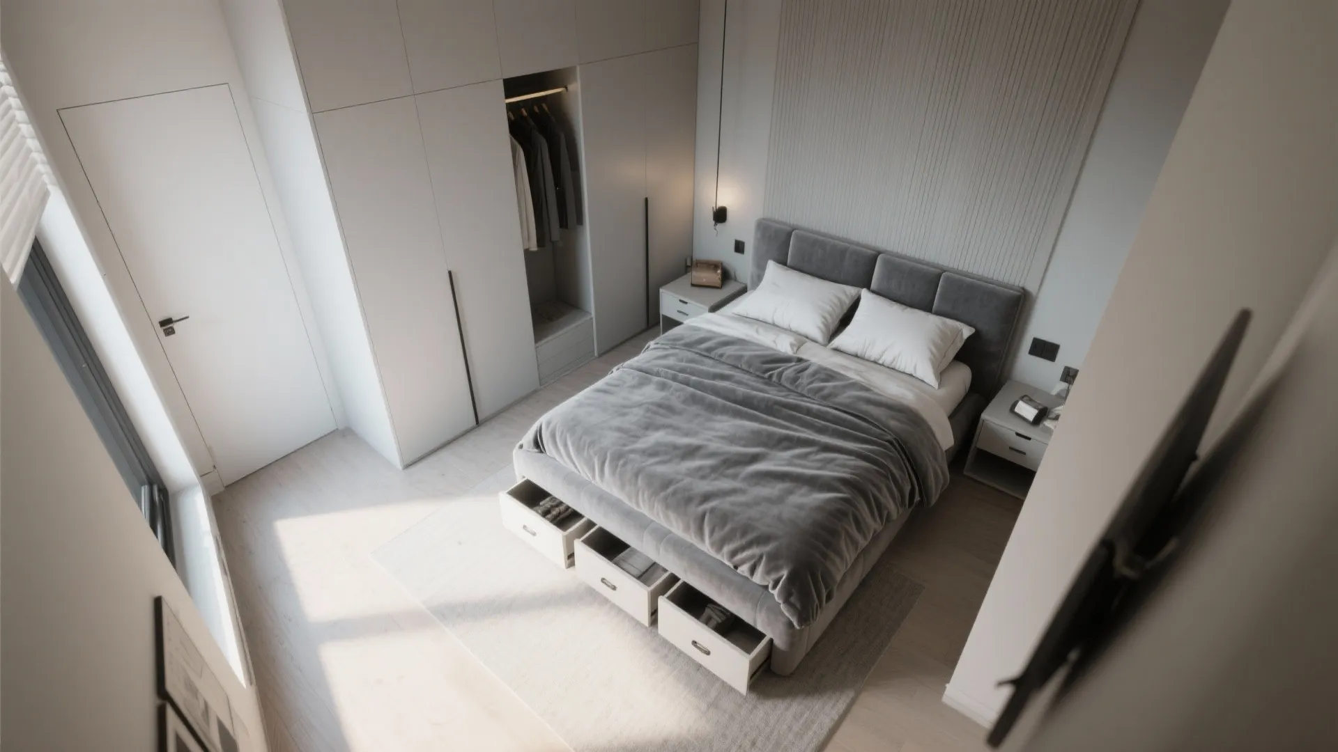 3. Small-Space Smart Layout with Built-in Storage