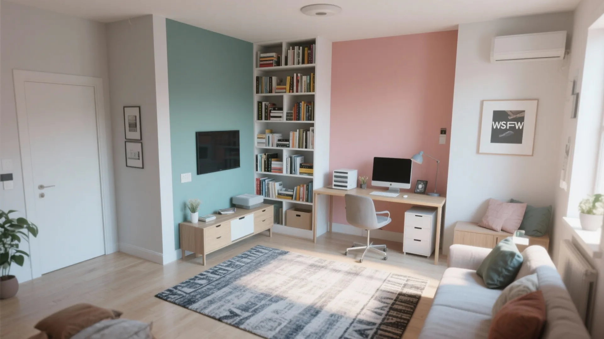 5. Create Zones Even in Small Spaces