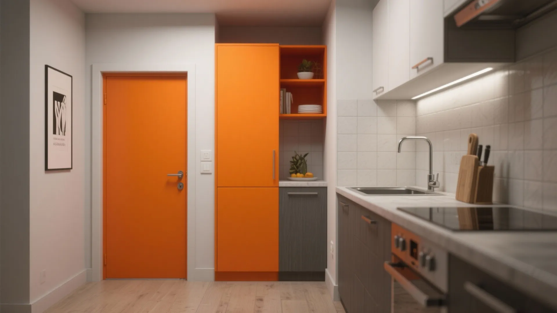 5. Small-Space Pops — Cabinets, Doors, or Ceilings