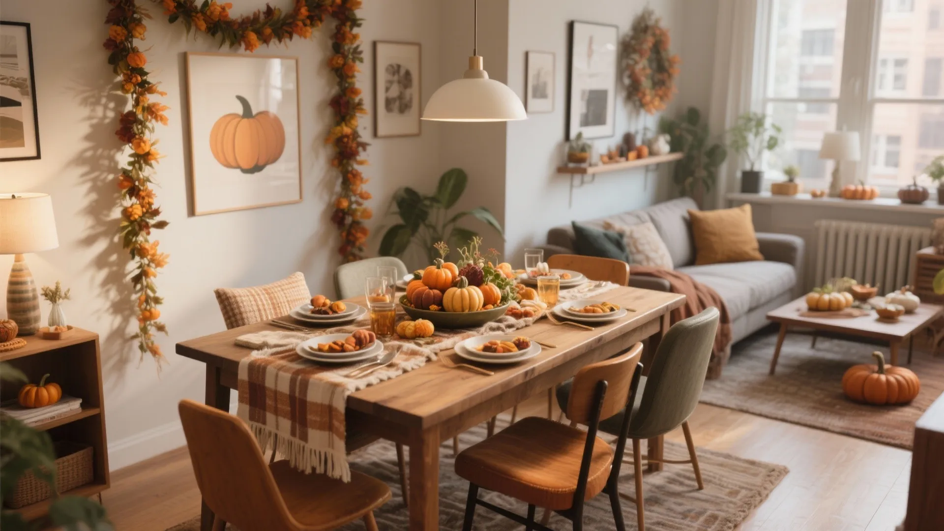 5 Cozy Thanksgiving Dining Table Ideas: Creative small-space Thanksgiving table designs from a seasoned interior designer
