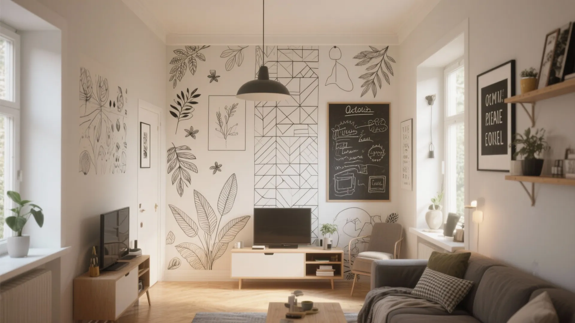 5 Wall Drawing Design Ideas for Small Spaces: Creative Ways to Transform Your Walls with Art and Design